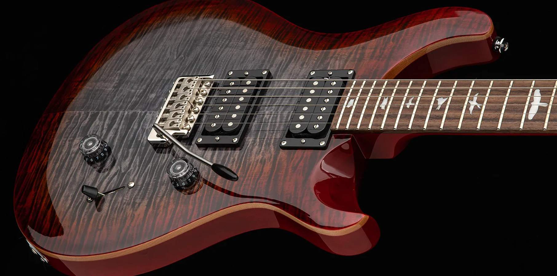 Prs Se Custom 24 2h 85/15s Trem Rw - Charcoal Cherry Burst - Guitarra eléctrica de doble corte. - Variation 2