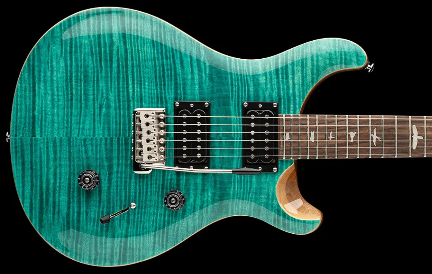 Prs Se Custom 24 2h 85/15s Trem Rw - Turquoise - Guitarra eléctrica de doble corte. - Variation 5