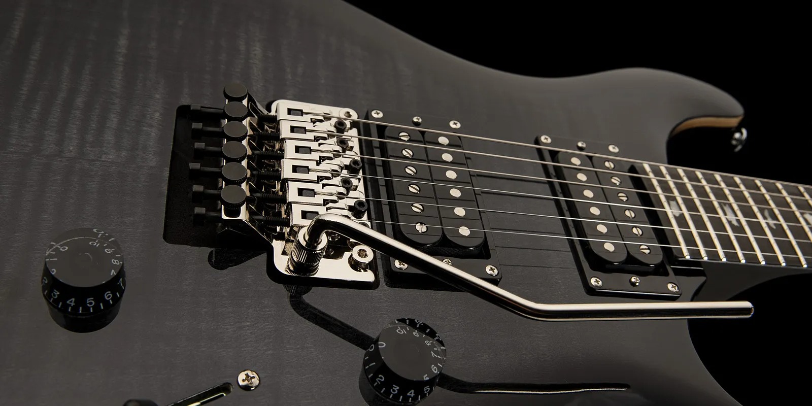 Prs Se Custom 24 Floyd 2023 2h Fr Eb - Charcoal Burst - Guitarra eléctrica de doble corte. - Variation 4
