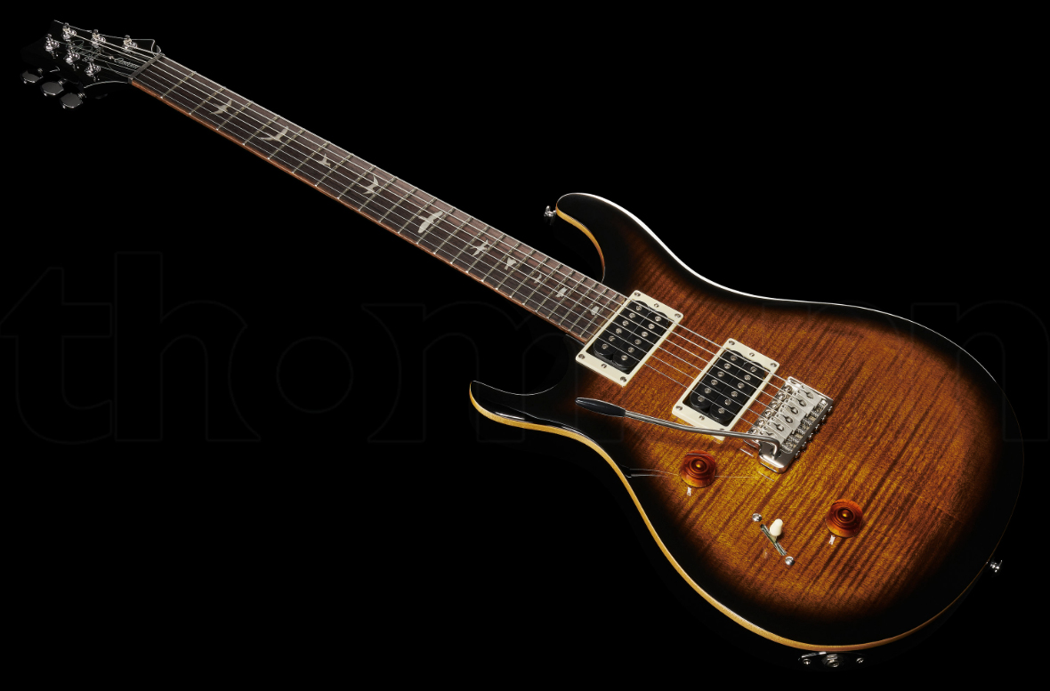 Prs Se Custom 24 Lh Gaucher 2h 85/15s Trem Rw - Black Gold Sunburst - Linkshandige elektrische gitaar - Variation 1