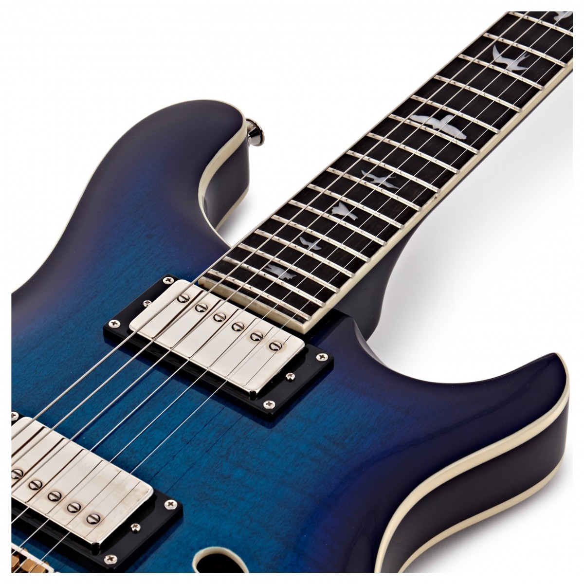 Prs Se Hollow Body Ii Hh Ht Eb - Faded Blue Burst - Semi hollow elektriche gitaar - Variation 4