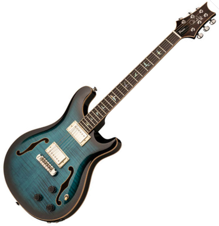 Prs Se Hollowbody Ii Piezo 2020 Hh Trem Eb - Peack Blue Smokeburst - Semi hollow elektriche gitaar - Variation 1