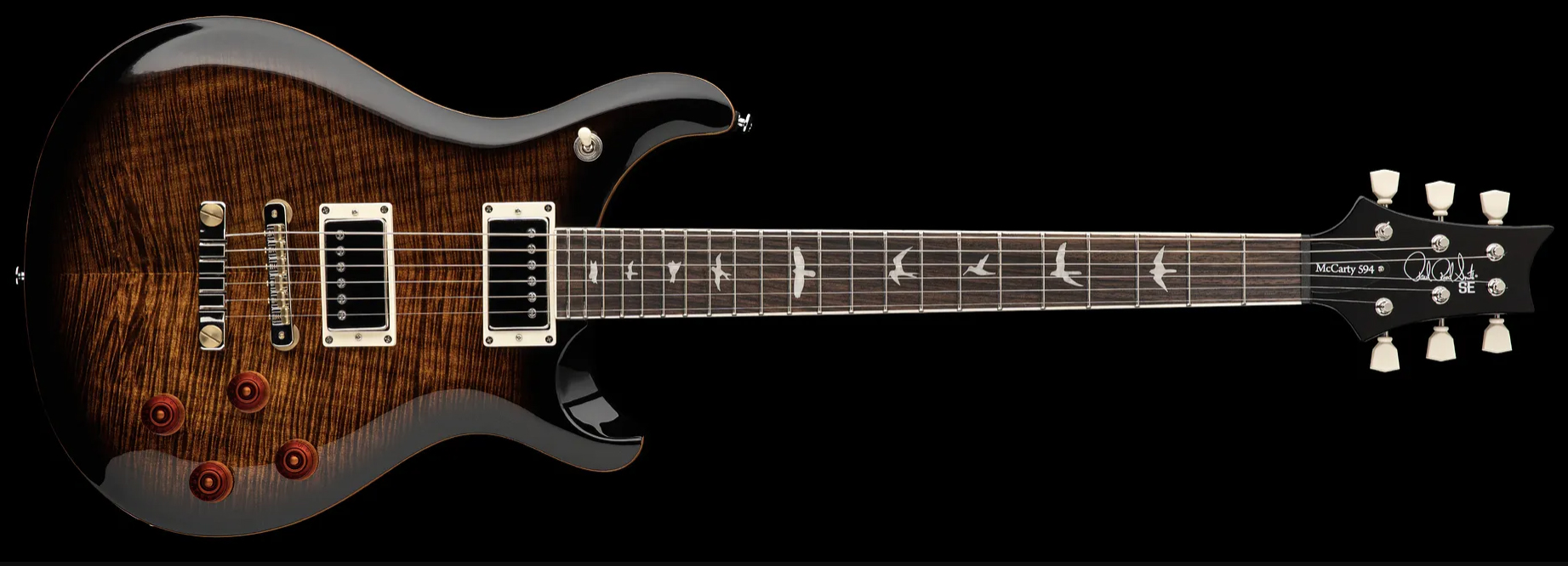 Prs Se Mccarty 594 2h Ht Rw - Black Gold Burst - Guitarra eléctrica de doble corte. - Variation 2