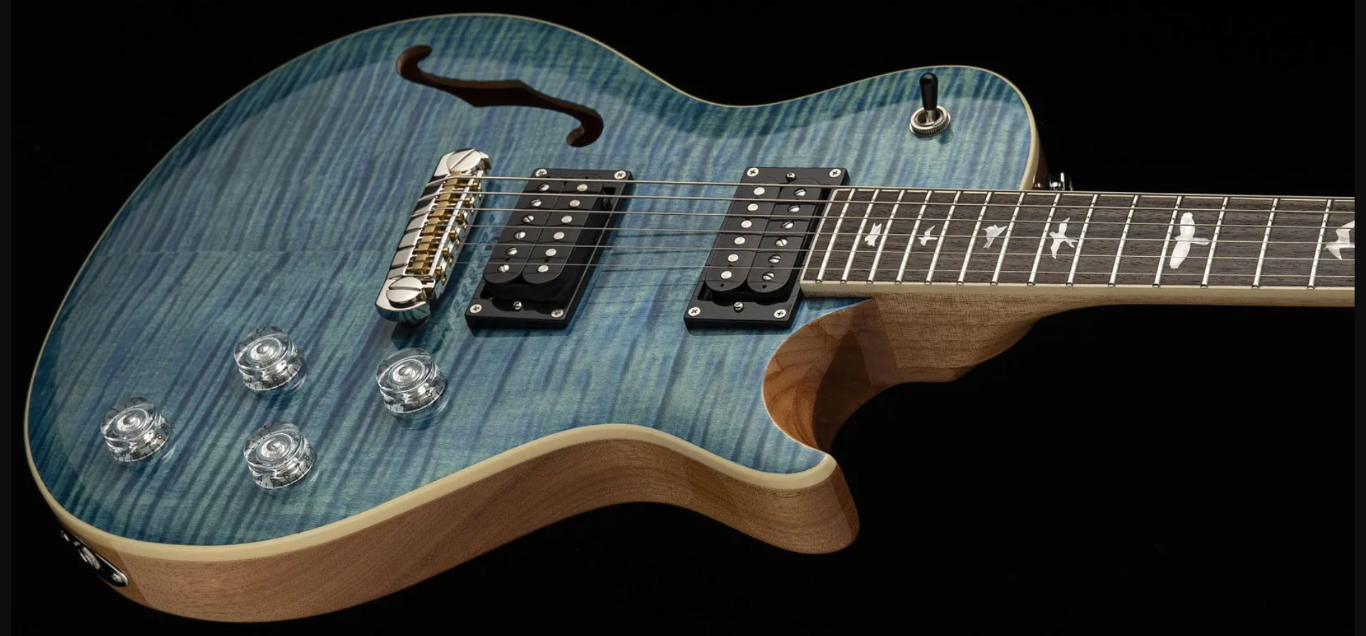 Prs Se Zach Myers 2h Ht Rw - Myers Blue - Enkel gesneden elektrische gitaar - Variation 1