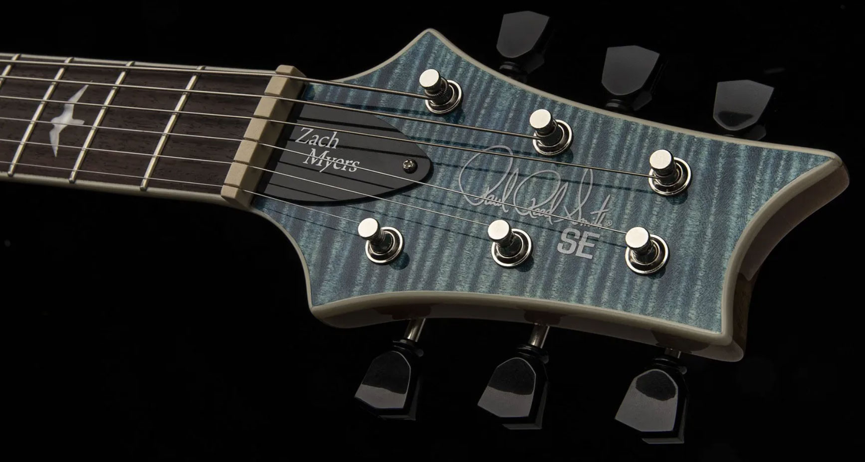 Prs Se Zach Myers 2h Ht Rw - Myers Blue - Enkel gesneden elektrische gitaar - Variation 6