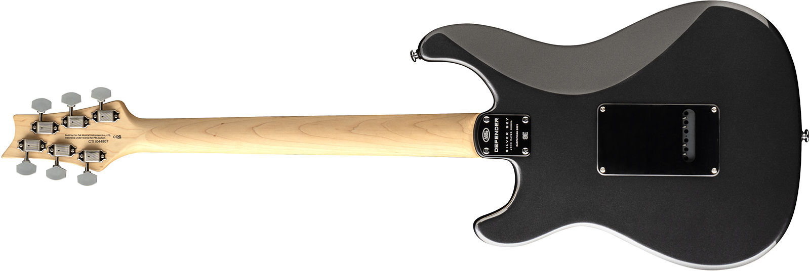 Prs Silver Sky Defender Se Ltd Signature 3s Trem Rw - Carpathian Grey - Elektrische gitaar in Strat vorm - Variation 1