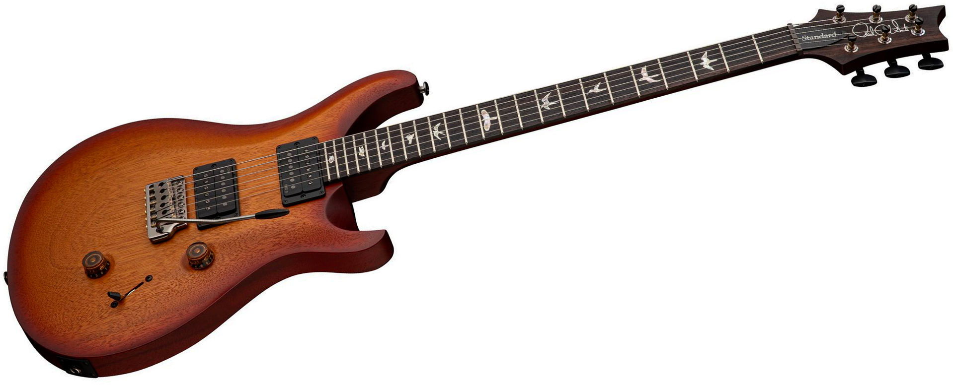 Prs Standard 24 S2 Usa 2h Dmo Trem Rw - Dark Cherry Sunburst Satin - Double cut gitaar - Variation 2
