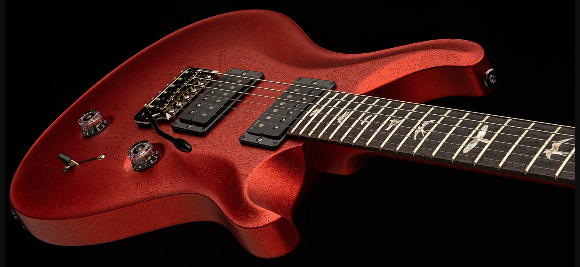 Prs Standard 24 Usa 2h Trem Rw - Satin Red Apple Metallic - Guitarra eléctrica de doble corte. - Variation 1