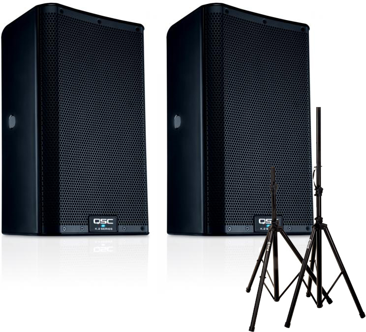 Qsc K8.2 + Stand Xh6310 - Pa systeem set - Main picture