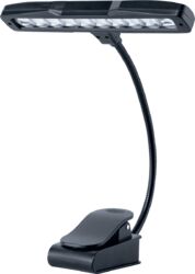 Lessenaar Quiklok 10 LED lamp for music stand with clamp - black