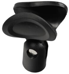 Large rubber clip for wireless microphone