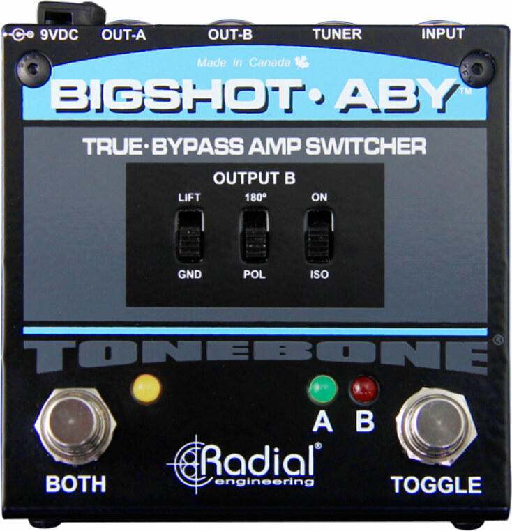 Radial Tonebone Bigshot Aby True-bypass Amp Switcher V2 - Voetschakelaar & anderen - Main picture