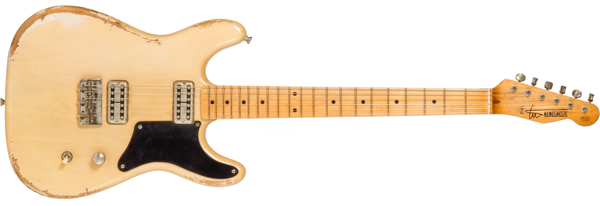 Rebelrelic Tux Monarch 2h Ht Rw #62081 - Transparent Eden Yellow - Elektrische gitaar in Str-vorm - Main picture