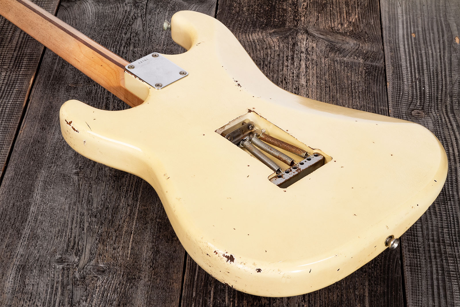 Rebelrelic S-series 55 3s Trem Mn #62191 - Light Aged Banana - Elektrische gitaar in Str-vorm - Variation 6