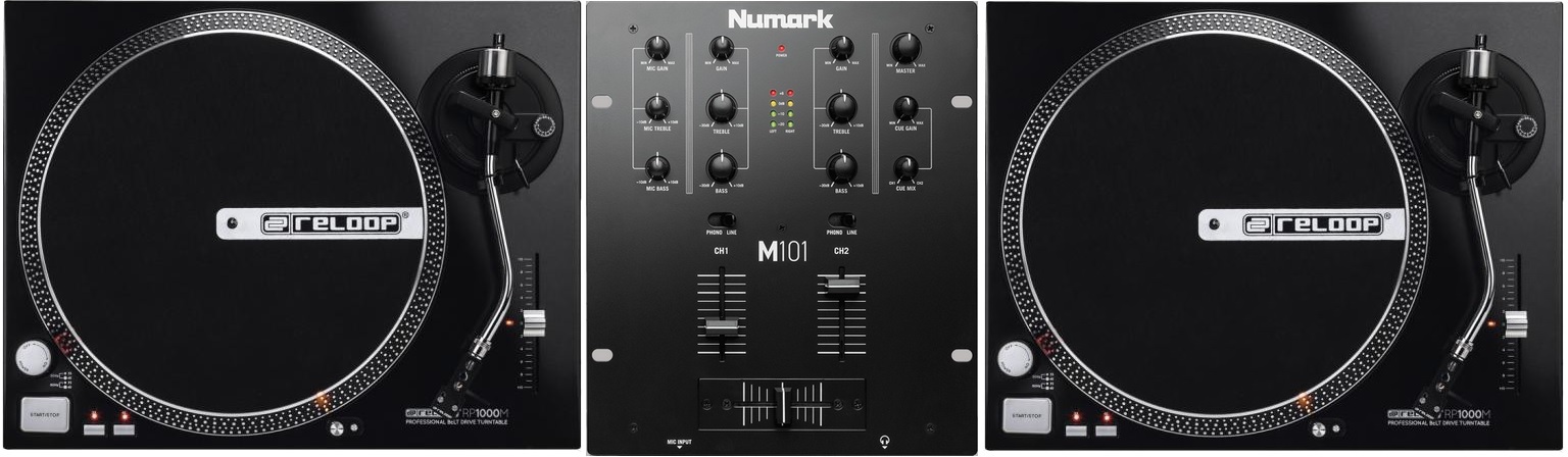 Reloop Rp1000m X2 + Numark M101 - - DJ set - Main picture
