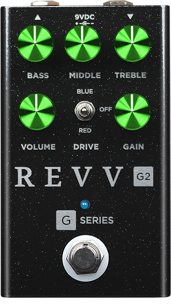 Revv G2 Black Sparkle - Overdrive/Distortion/fuzz effectpedaal - Main picture