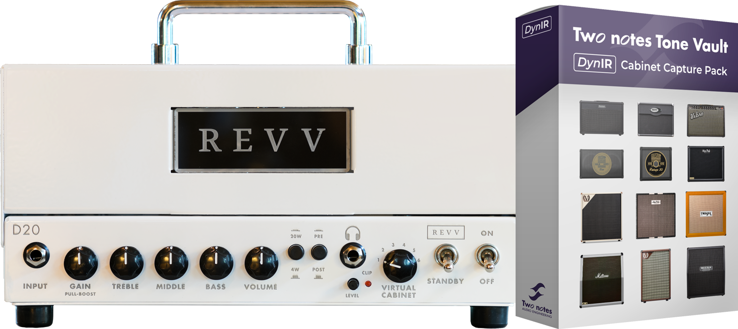 Revv D20 Head 20w White - Gitaarversterker top - Variation 1