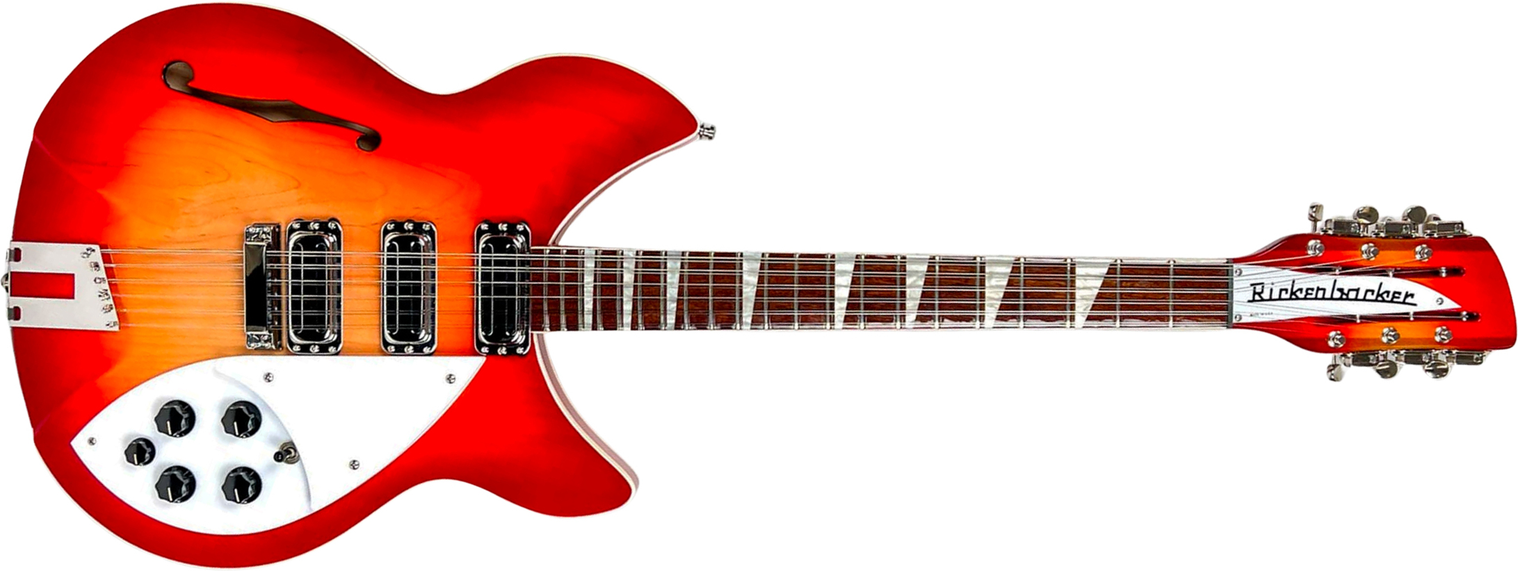 Rickenbacker Model 1993 Plus Fg 12c 2h Ht Rw - Fireglo - Semi hollow elektriche gitaar - Main picture