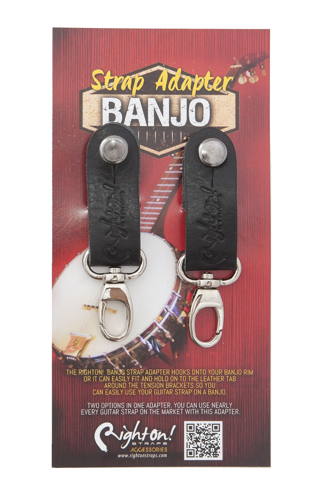 Righton Straps Adaptateur Banjo Cuir Righton Straps Nr - Gitaarriem - Variation 1