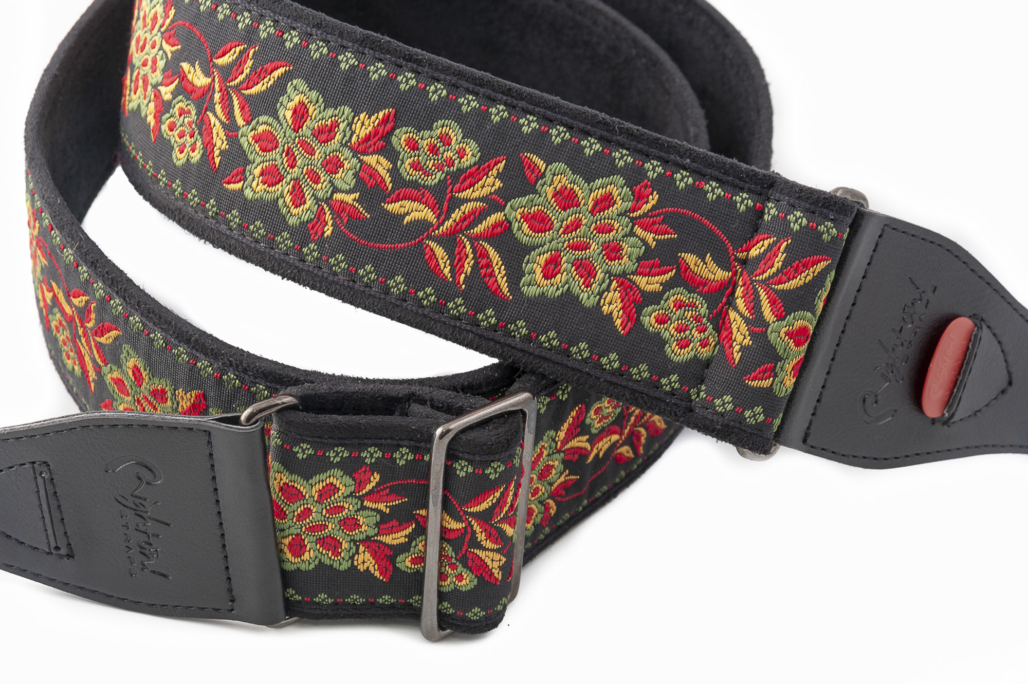 Righton Straps Courroie Vegan Righton Roses Ii Noir - Gitaarriem - Variation 1