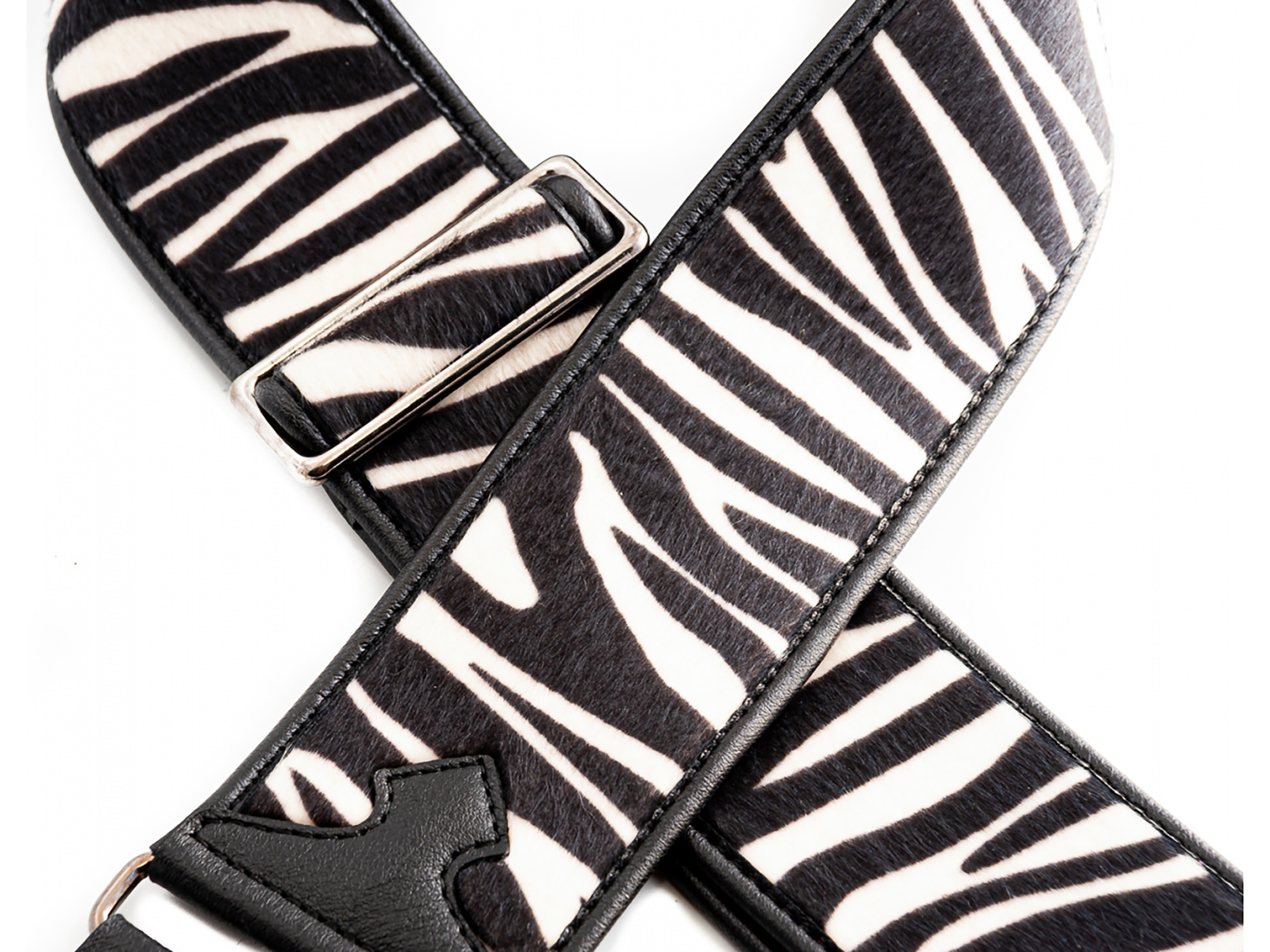 Righton Straps Courroie Vegan Zebra Blanc - Gitaarriem - Variation 1