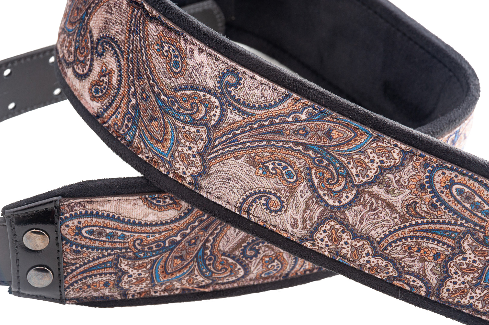 Righton Straps Courroie Velours Righton J-paisley Brun - Gitaarriem - Variation 1