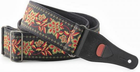 Righton Straps Courroie Vegan Righton Roses Ii Noir - Gitaarriem - Main picture