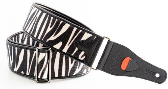 Righton Straps Courroie Vegan Zebra Blanc - Gitaarriem - Main picture