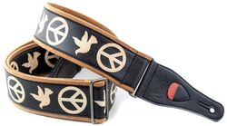 Gitaarriem Righton straps Righton Legend Peace&Dove vegan belt