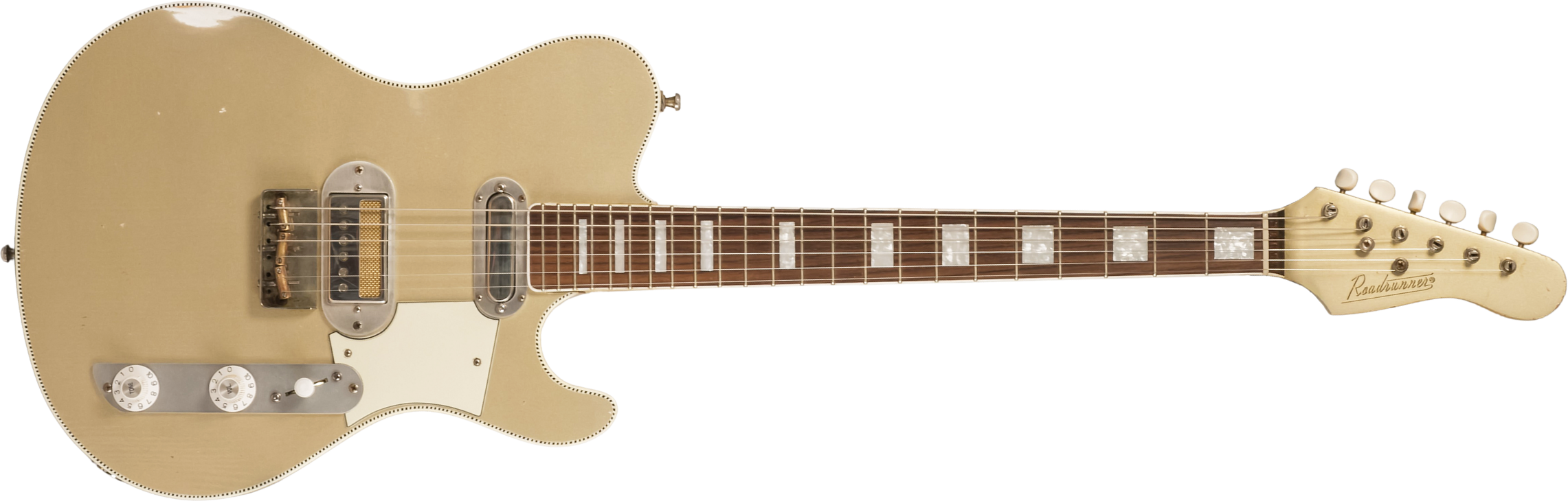 Roadrunner Federal Mod T Hs Ht Rw #23114 - Shoreline Gold Soft Distress - Retro-rock elektrische gitaar - Main picture