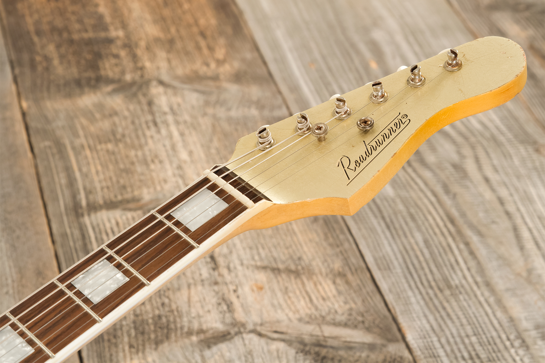 Roadrunner Federal Mod T Hs Ht Rw #23114 - Shoreline Gold Soft Distress - Retro-rock elektrische gitaar - Variation 9