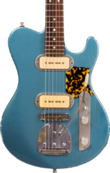 Retro-rock elektrische gitaar Roadrunner Federal Mod T #23111 - Pehlam blue light relic