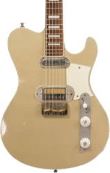 Retro-rock elektrische gitaar Roadrunner Federal Model T #23114 - Shoreline gold soft distress