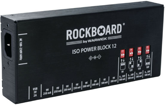Rockboard Power Block Iso V12 Iec, 9 À 18v, 100/230 Volt - Pedalenvoeding - Main picture