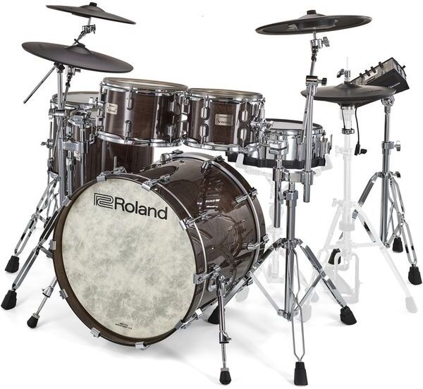 Roland Vad716 Batterie V-drums Acoustic Design Gloss Ebony - Elektronisch drumstel - Main picture
