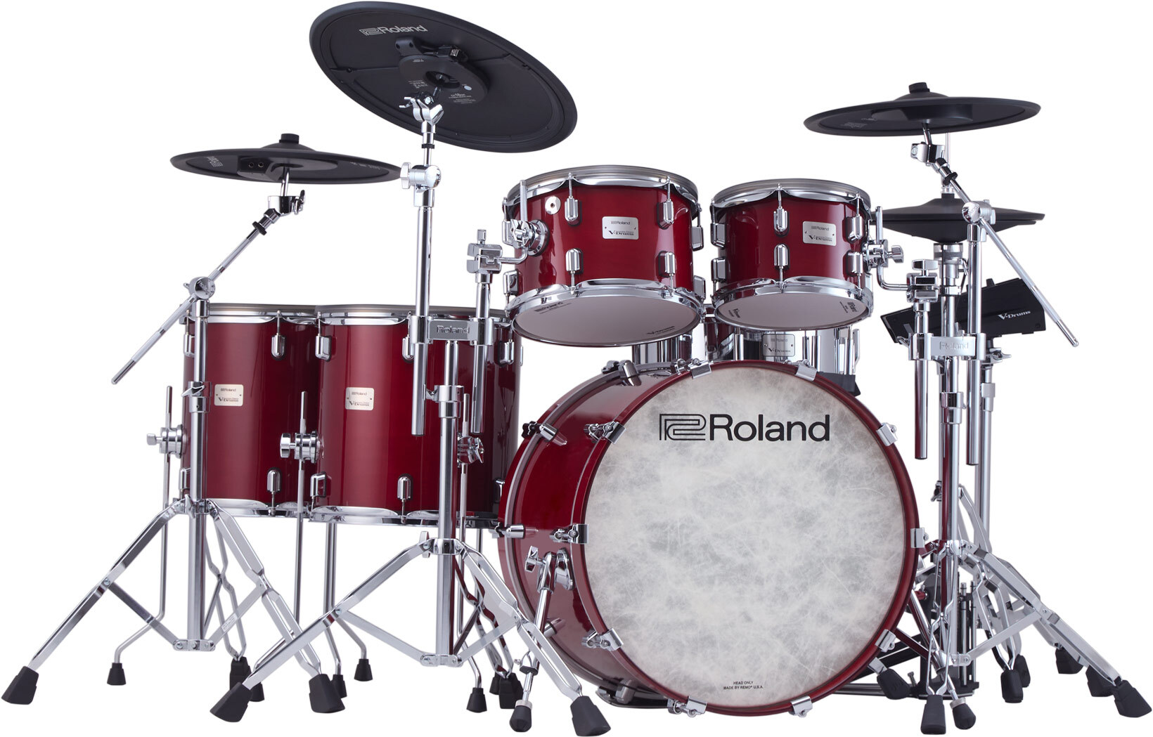 Roland Vad716 V-drums Kit - Gloss Cherry - Elektronisch drumstel - Main picture