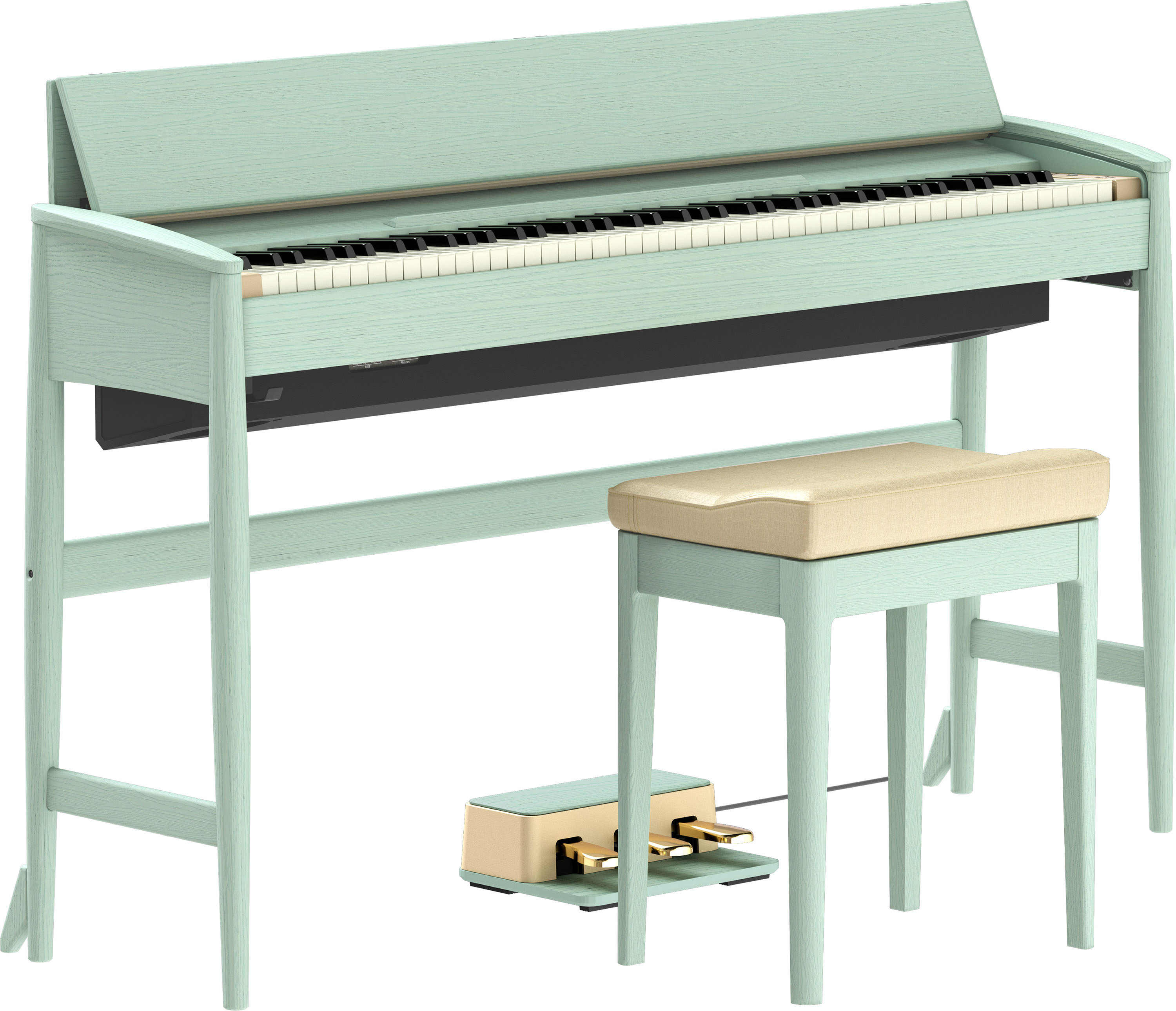 Roland Kiyola Kf-20 - Vert Celadon - Digitale piano met meubel - Variation 7