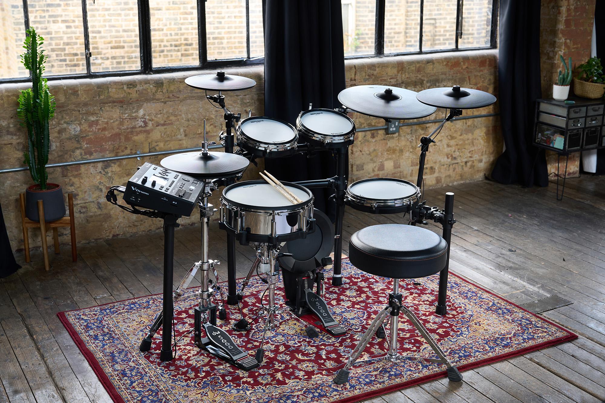 Roland Td-516 V-drums Bundle Complet - X-hp1 + Vic5a + Hp600d + Hh205 + Hs40wn + Ht130 - Drum Promo Set - Variation 6