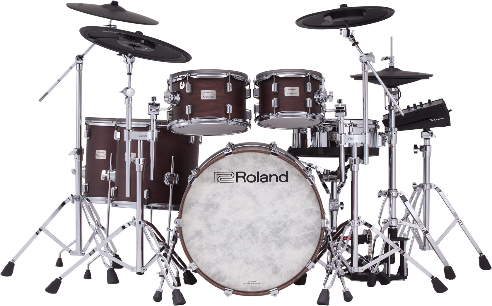 Roland Vad716 V-drums Kit - Satin Walnut - Elektronisch drumstel - Variation 1