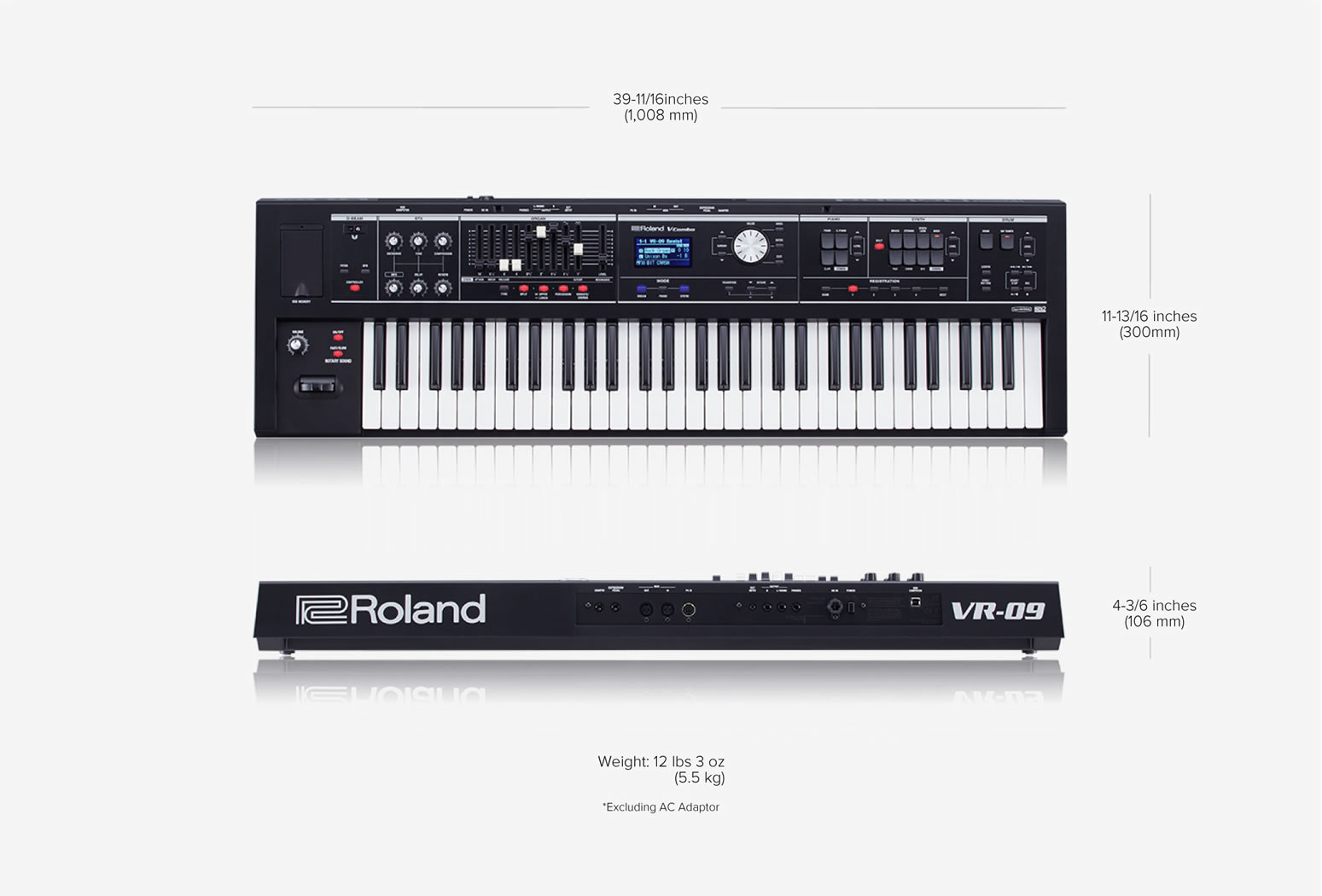 Roland Vr-09-b - Noir - Stagepiano - Variation 1