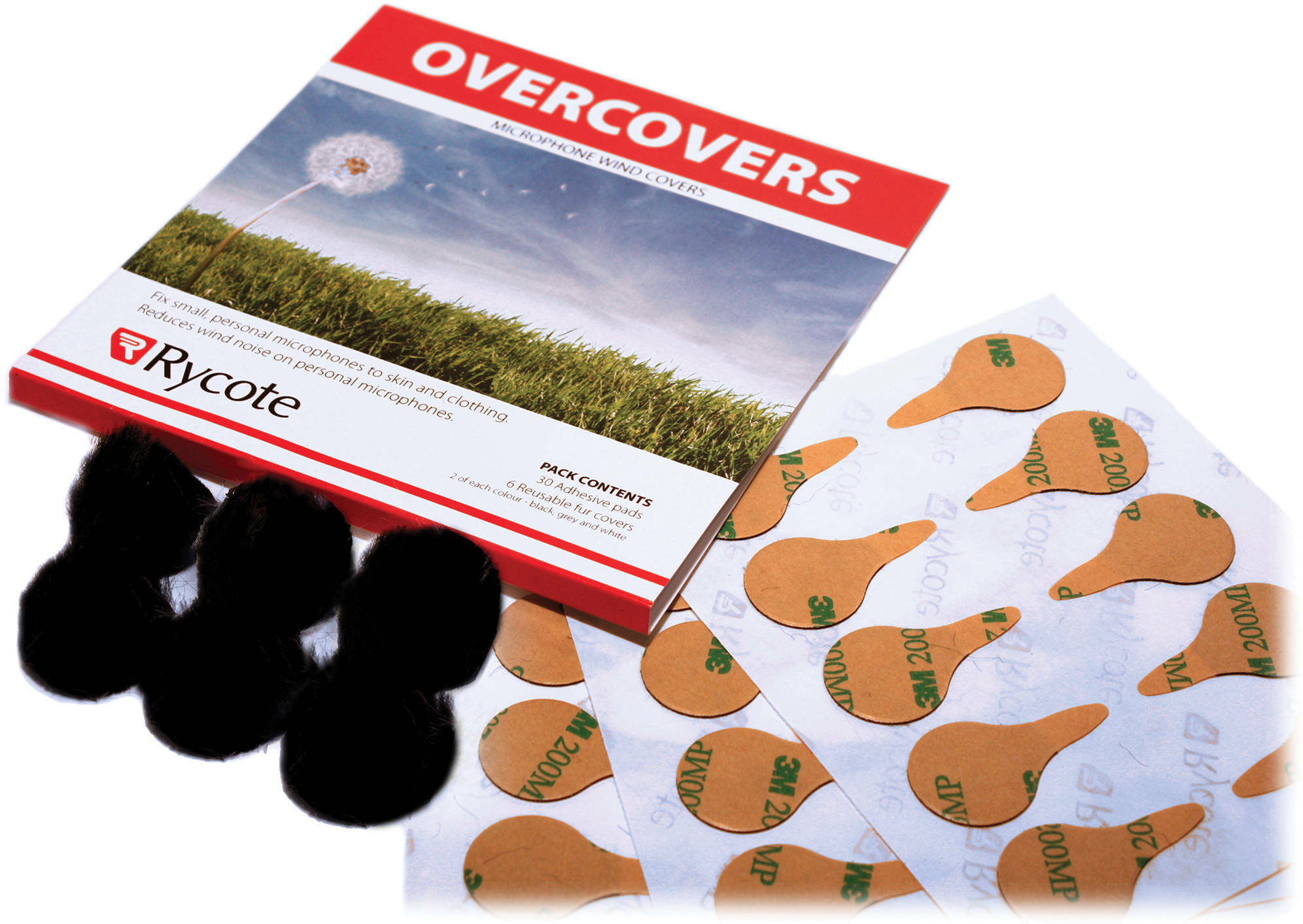 Rycote Overcovers 30 Stickies - Windbescherming & windjammer voor microfoon - Main picture