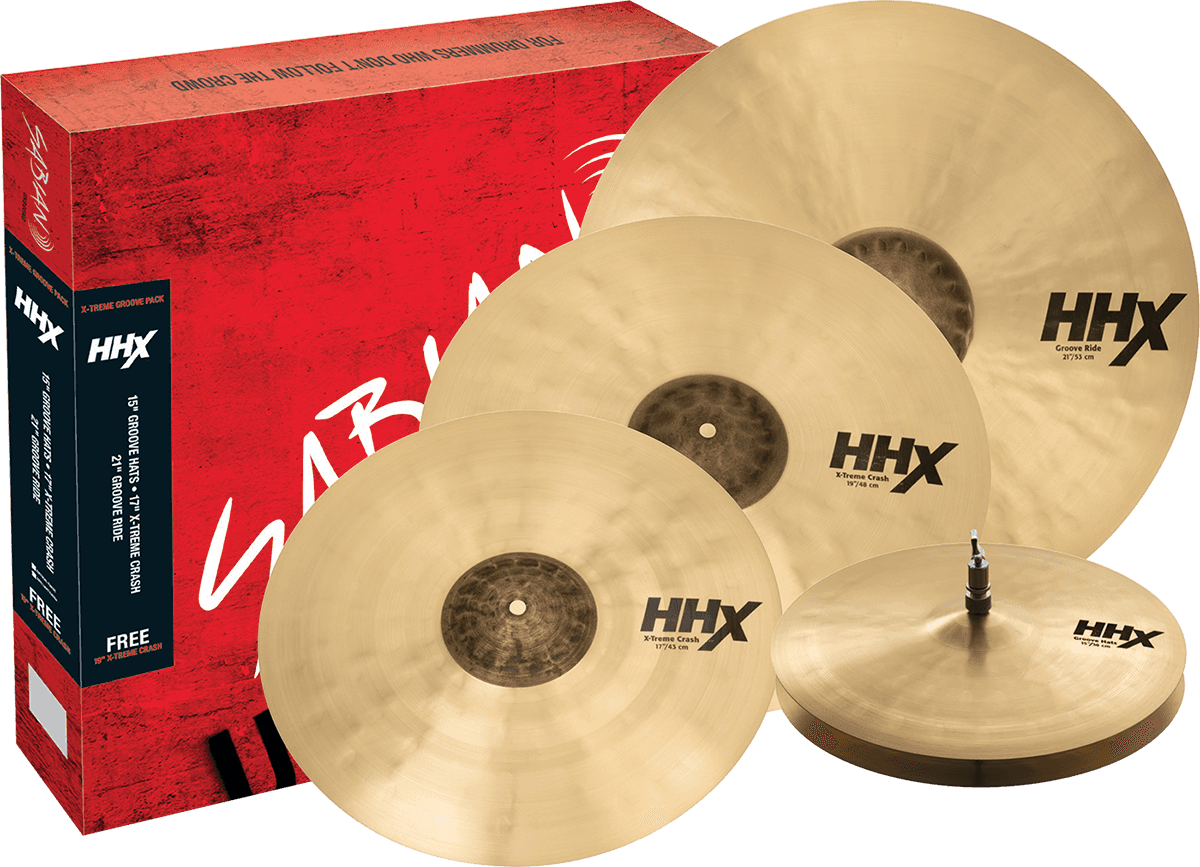 Sabian Pack 3 Cymbales + 1 Offerte - X-treme Groove - Bekkens set - Main picture