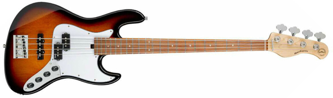 Sadowsky Hybrid P/j Bass 21 Fret 4c Metroexpress Mor - Tobacco Burst Transparent - Solid body elektrische bas - Main picture