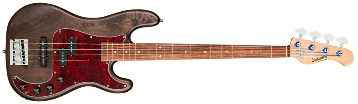 Sadowsky Hybrid Pj Bass 21 Fret Alder 4c Metroline All Active Mor - Nirvana Black Transparent Satin - Solid body elektrische bas - Main picture
