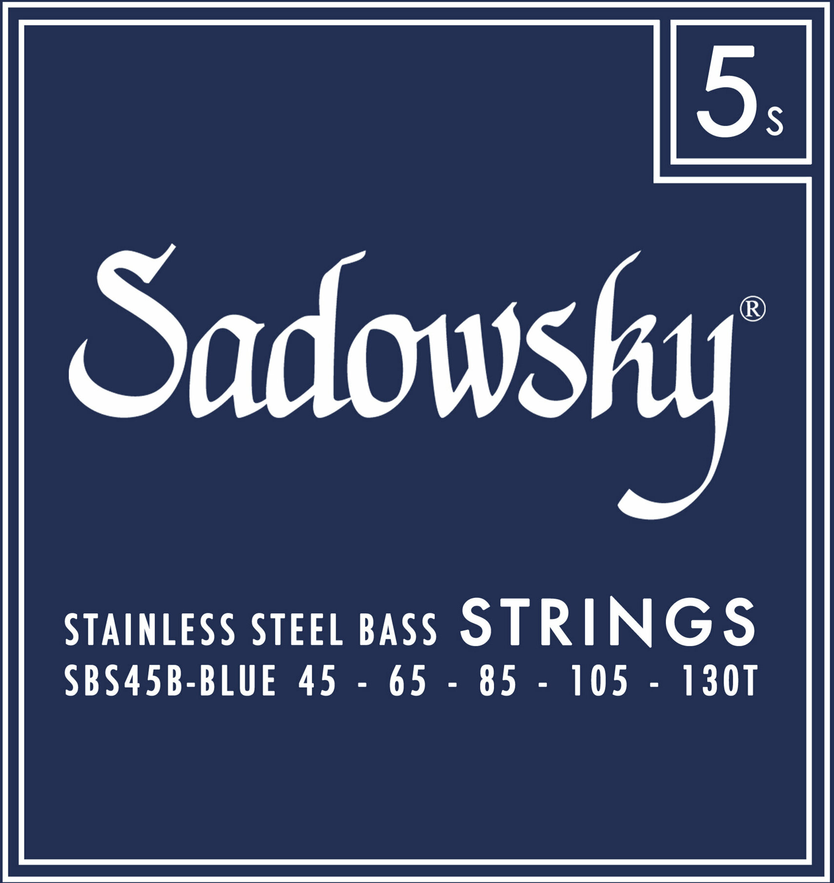 Sadowsky Sbs 45b Blue Label Stainless Steel Taperwound Electric Bass 5c 45-130t - Elektrische bassnaren - Main picture