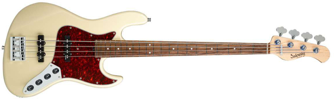 Sadowsky Vintage J/j Bass 21 Fret Ash 4c Metroline All Active Mor - Solid Olympic White - Solid body elektrische bas - Main picture