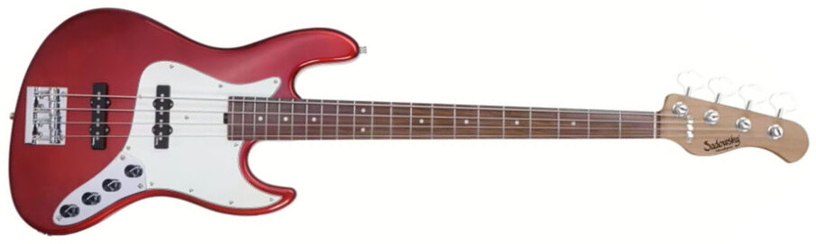 Sadowsky Vintage Jj Bass 21 Fret 4c Metroexpress V2 Pf - Candy Apple Red Metallic - Solid body elektrische bas - Main picture