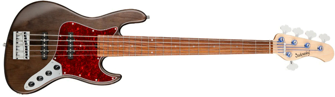 Sadowsky Vintage Jj Bass 21 Fret Alder 5c Metroline All Active Mor - Nirvana Black Transparent Satin - Solid body elektrische bas - Main picture