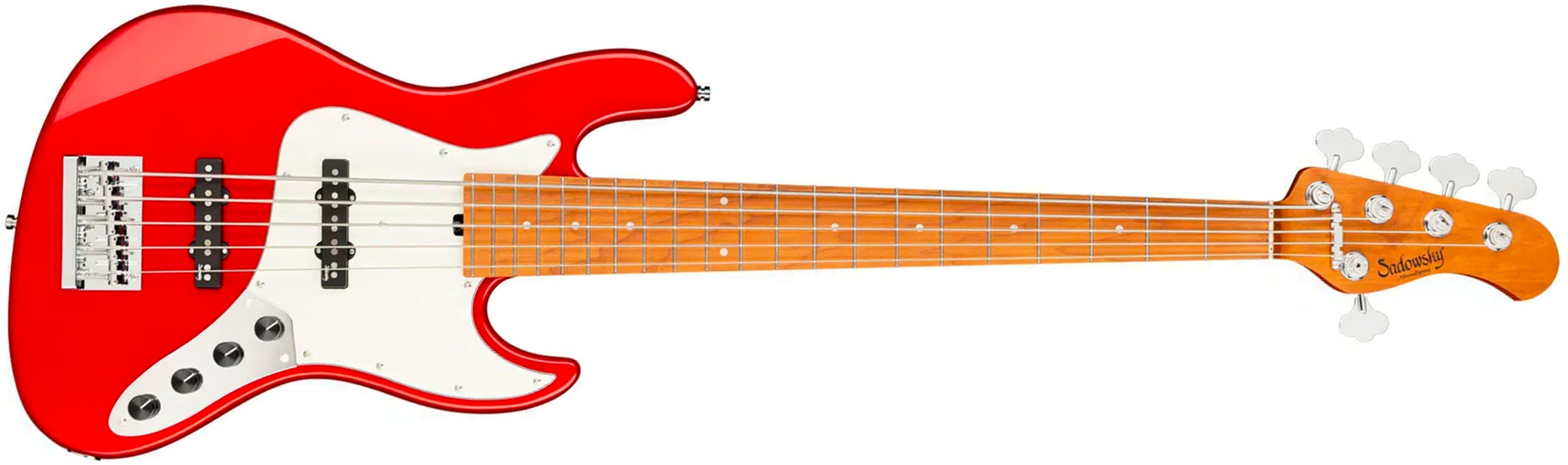 Sadowsky Vintage Jj Bass 21f 5c Metroexpress Mn - Candy Apple Red Metallic - Solid body elektrische bas - Main picture