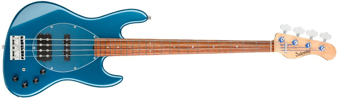Sadowsky Vintage Mj Bass 21f Alder 4c Metroline All Active Mor - Dark Lake Placid Blue Metallic - Solid body elektrische bas - Main picture